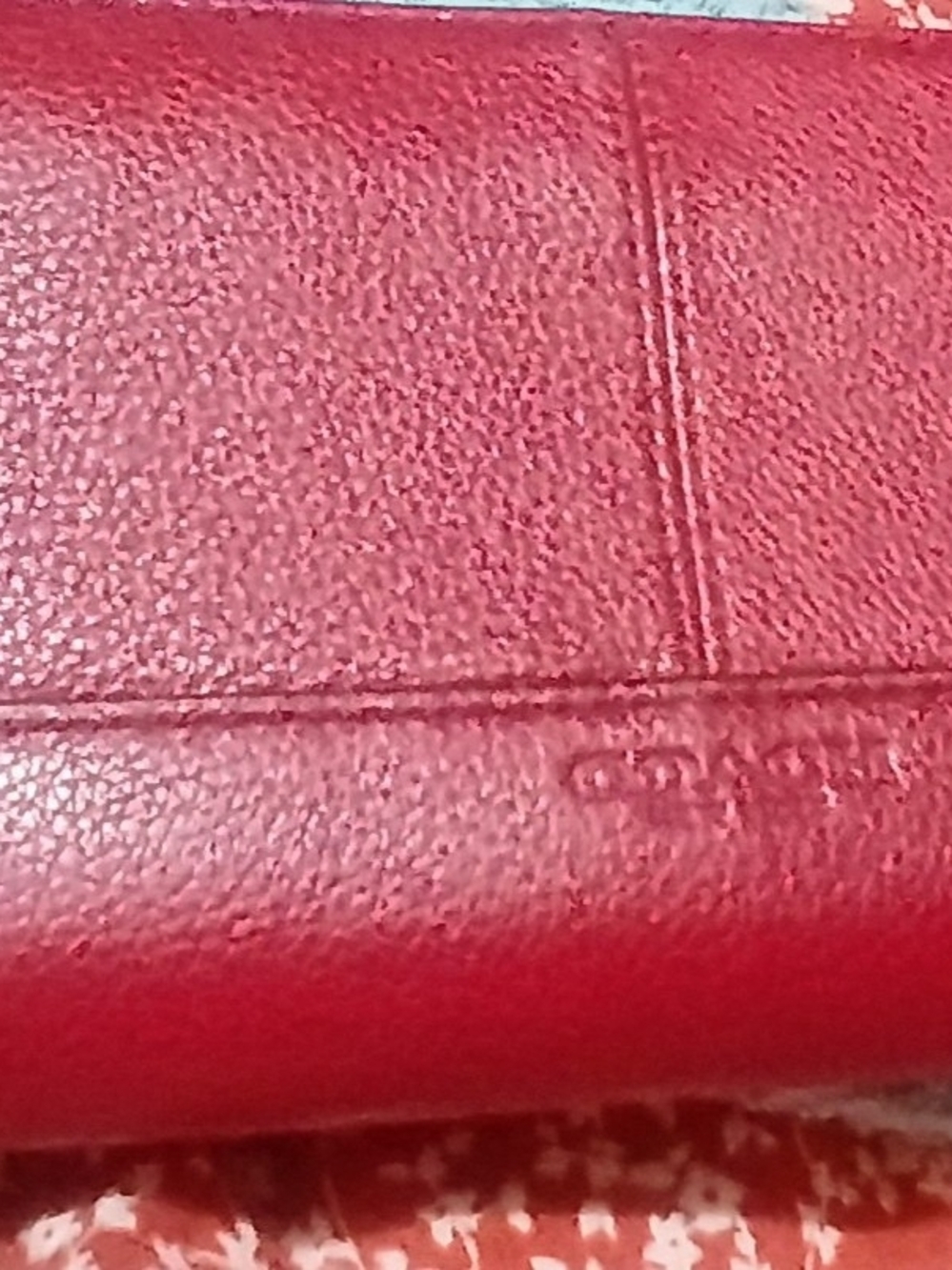 Coach Red Leather Continental Wallet